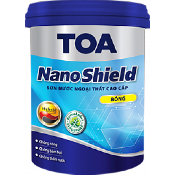 Sơn ngoại thất cao cấp TOA Nanoshield bóng - 5L